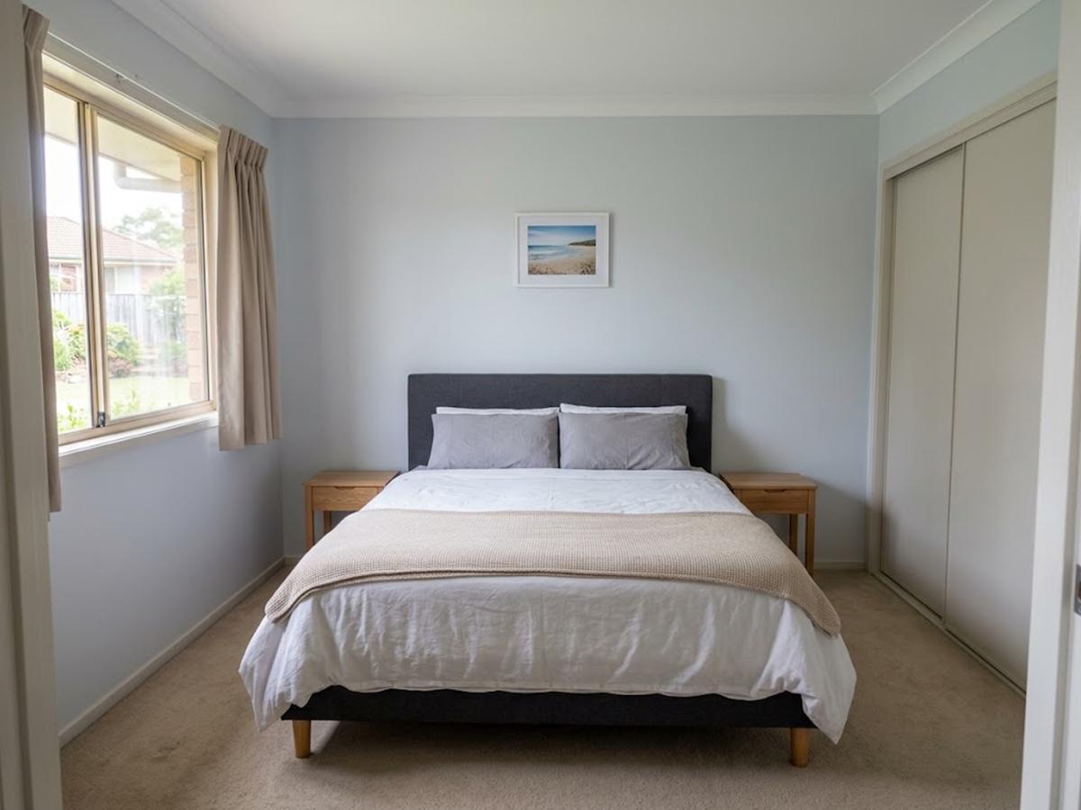 AI-generated illustration: bedroom · before